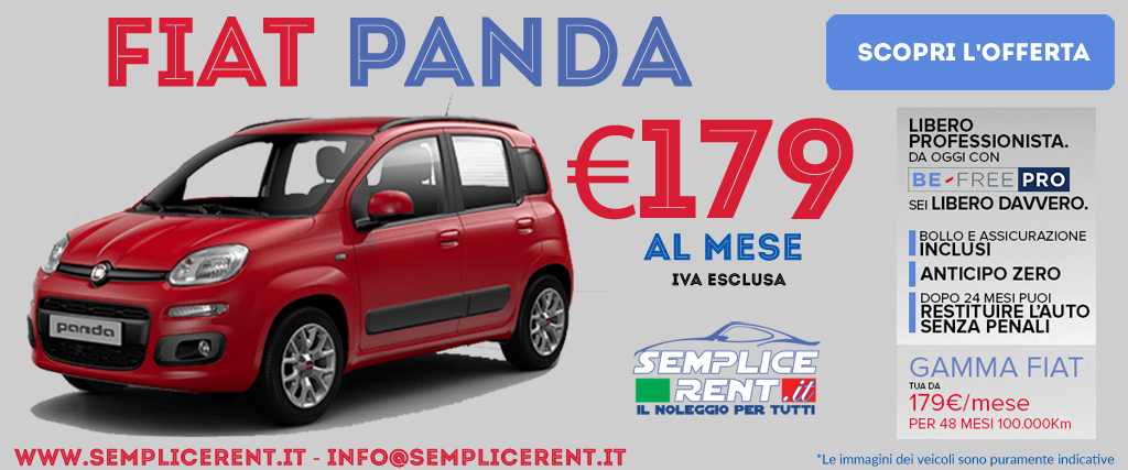 fiat panda be free pro offerta