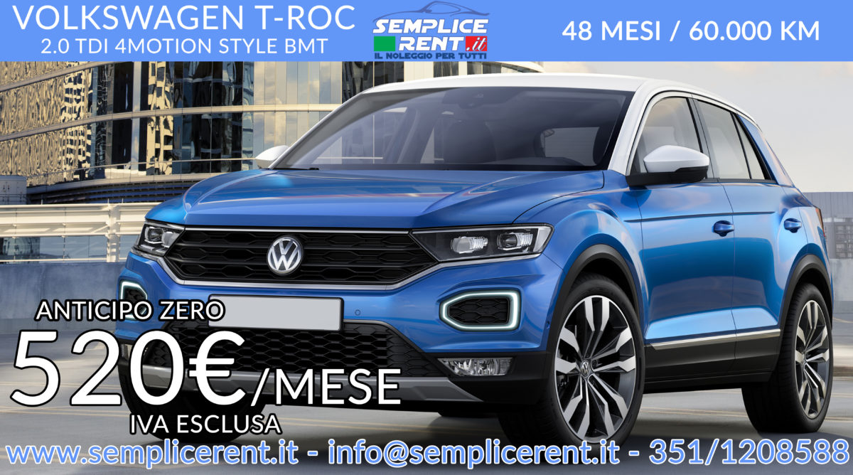 VOLKSWAGEN T-ROC Noleggio Lungo Termine